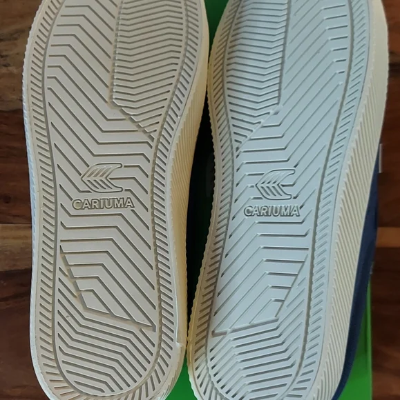 Cariuma 9.5 Womens OCA Low Canvas Sneakers Blue Sustainability Eco-Friendly - Picture 4 of 10